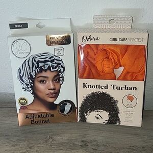 Knotted Turban and Adjustable Bonnet